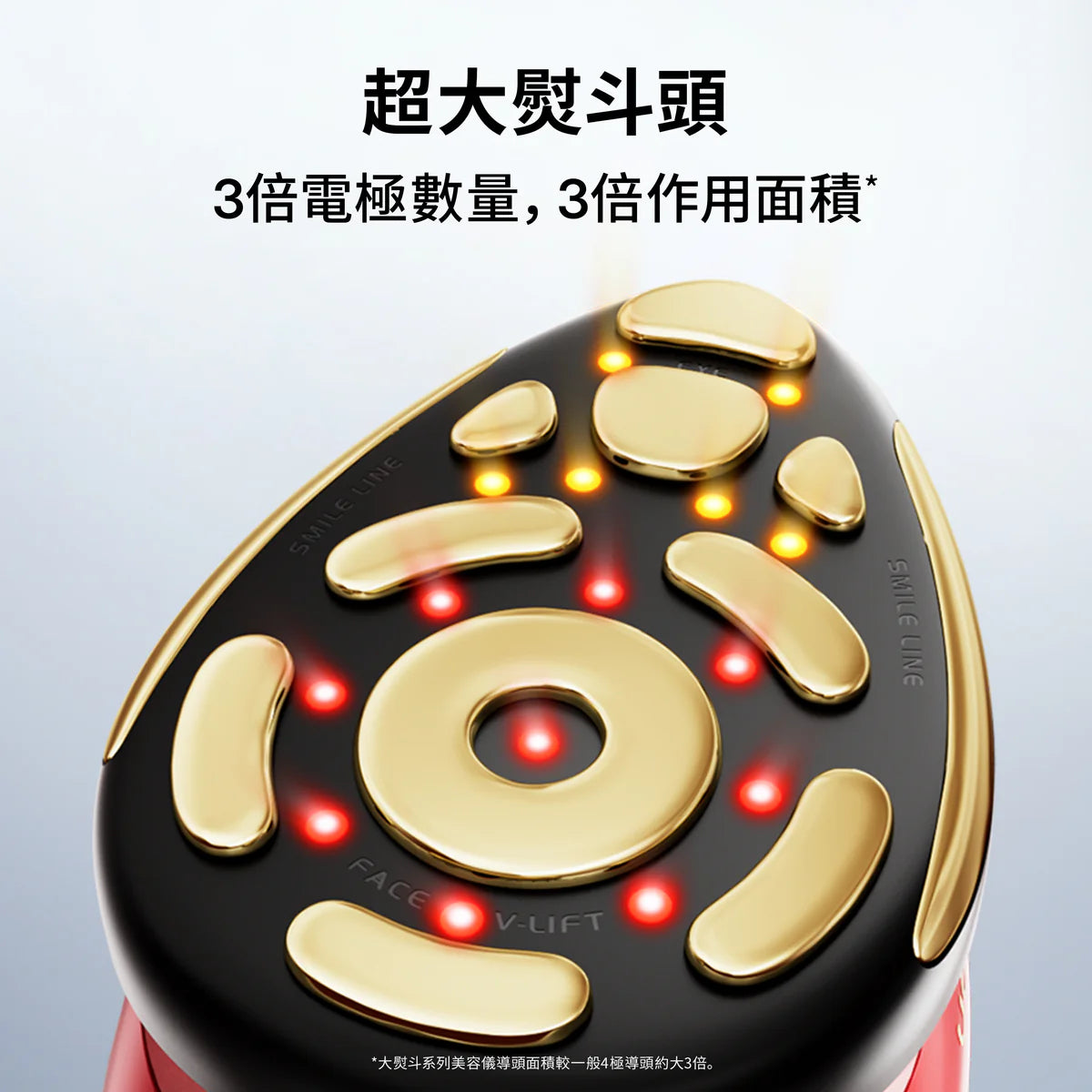 Jmoon極萌大熨斗美容儀M12超大熨斗頭設計|3倍電極提升臉部拉提效率